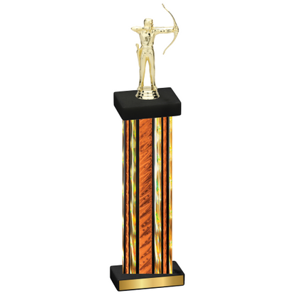 Single Orange Glacier Archery Trophy