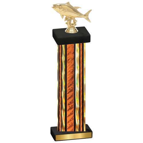 Single Orange Glacier Fishing Trophy