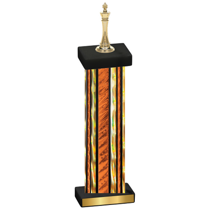 Single Orange Glacier Chess Trophy