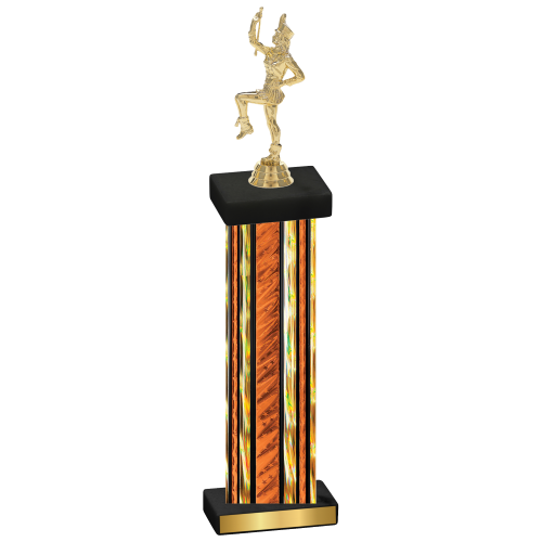 Single Orange Glacier Majorette Trophy