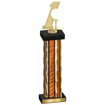 Single Orange Glacier Golf Trophy