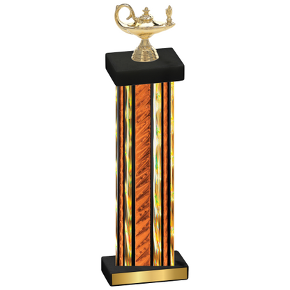 Single Orange Glacier Academics Trophy