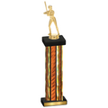 Single Orange Glacier Softball Trophy