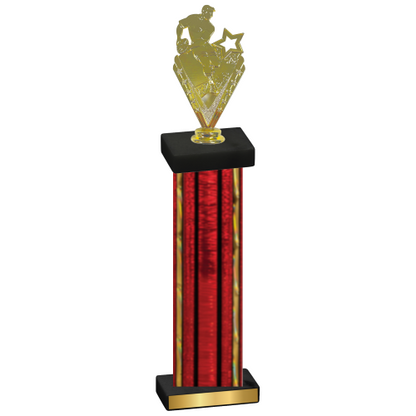 Single Red Glacier Rugby Trophy