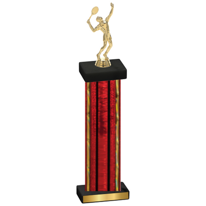 Single Red Glacier Tennis Trophy