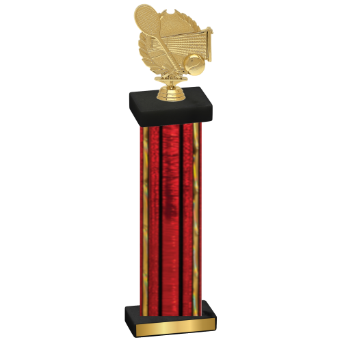 Single Red Glacier Tennis Trophy