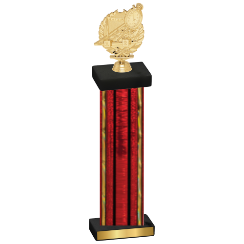 Single Red Glacier Swimming Trophy