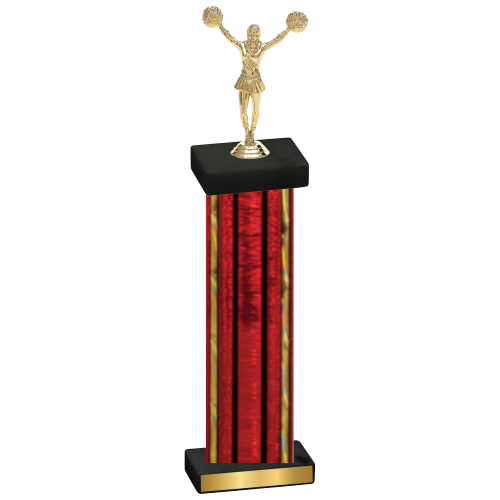 Single Red Glacier Cheerleading Trophy