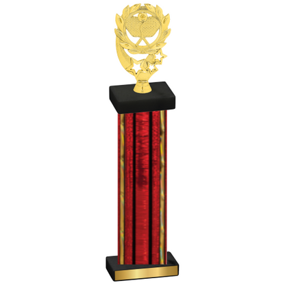 Single Red Glacier Pickleball Trophy