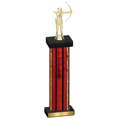 Single Red Glacier Archery Trophy