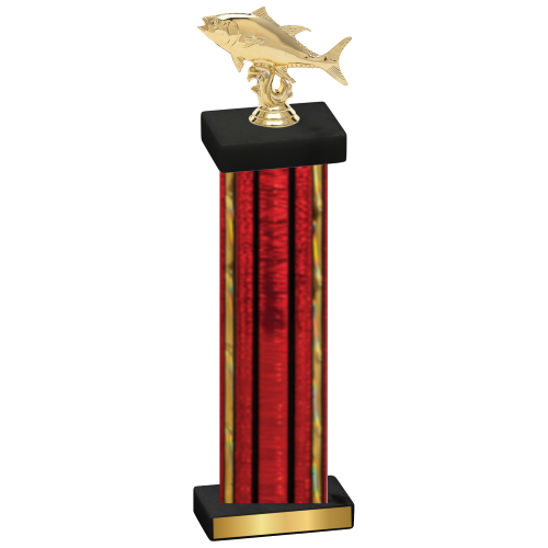 Single Red Glacier Fishing Trophy