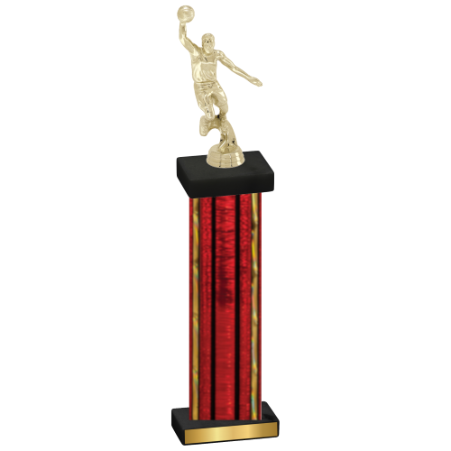 Single Red Glacier Basketball Trophy