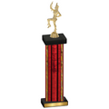 Single Red Glacier Majorette Trophy