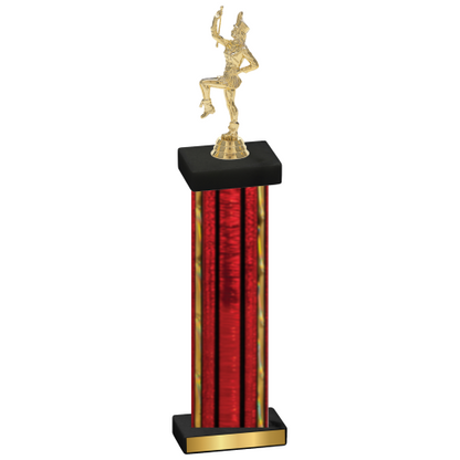 Single Red Glacier Majorette Trophy