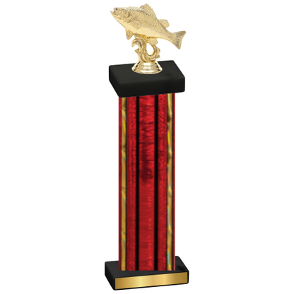 Single Red Glacier Fishing Trophy