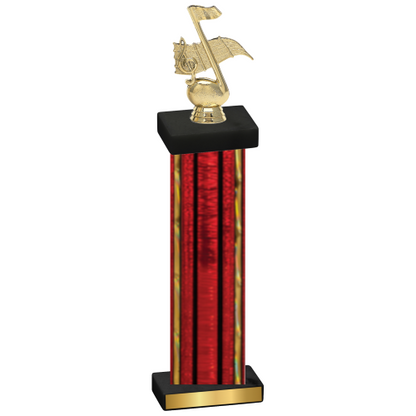 Single Red Glacier Music Trophy