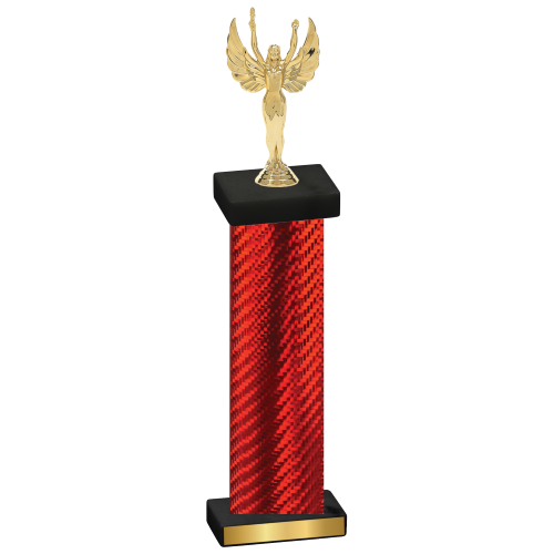 Single Red Carbon Fiber Victory Trophy