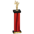 Single Red Carbon Fiber Academics Trophy