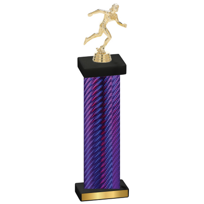 Single Purple Carbon Fiber Running Trophy