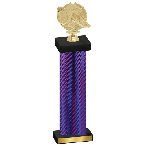 Single Purple Carbon Fiber Running Trophy