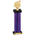 Single Purple Carbon Fiber Swimming Trophy