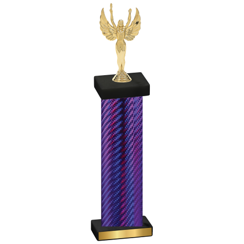 Single Purple Carbon Fiber Victory Trophy