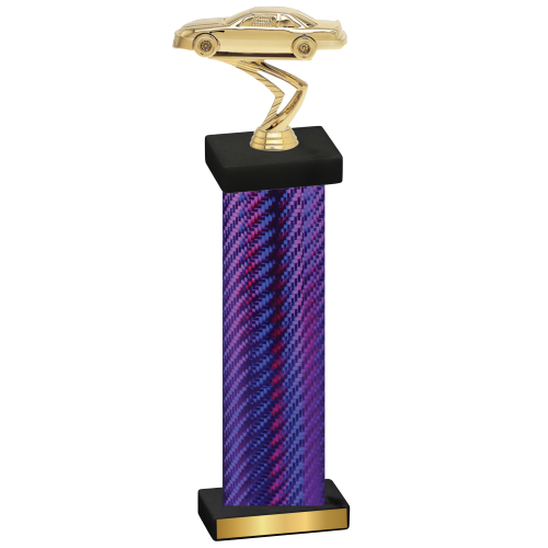 Single Purple Carbon Fiber Cars Trophy