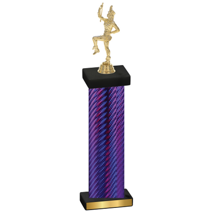 Single Purple Carbon Fiber Majorette Trophy