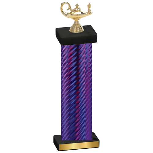 Single Purple Carbon Fiber Academics Trophy