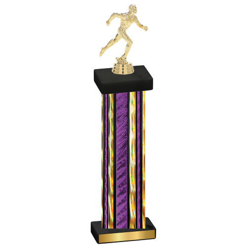 Single Purple Glacier Running Trophy