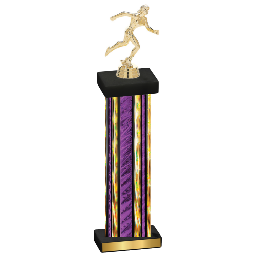 Single Purple Glacier Running Trophy