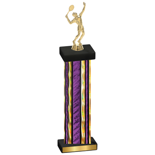 Single Purple Glacier Tennis Trophy