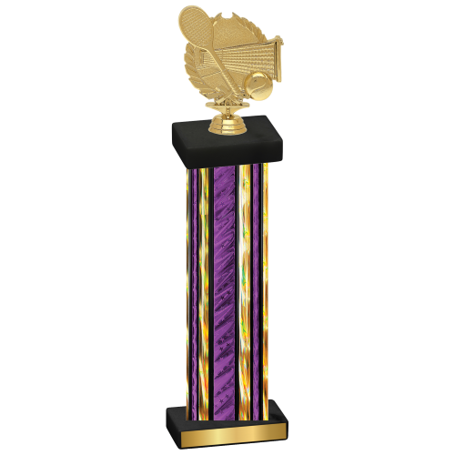 Single Purple Glacier Tennis Trophy