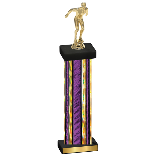 Single Purple Glacier Swimming Trophy