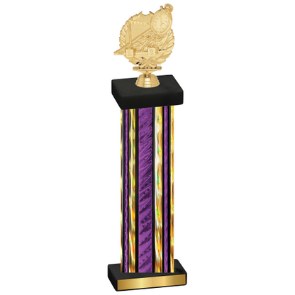 Single Purple Glacier Swimming Trophy