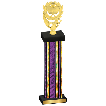 Single Purple Glacier Pickleball Trophy