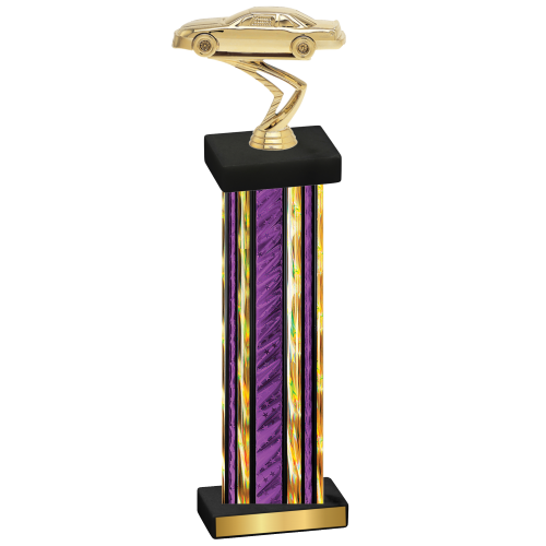Single Purple Glacier Cars Trophy