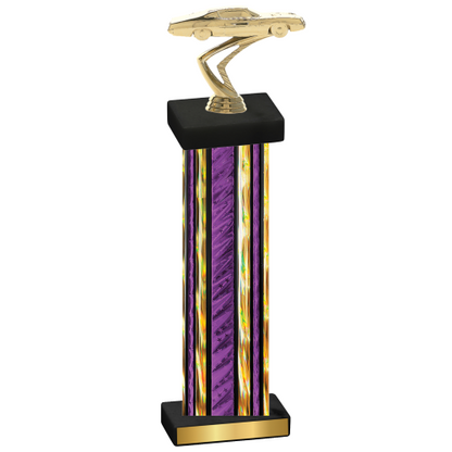 Single Purple Glacier Cars Trophy