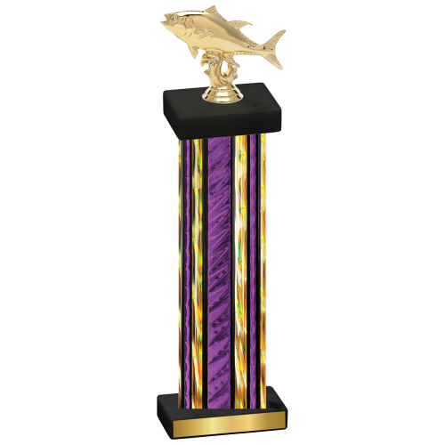 Single Purple Glacier Fishing Trophy