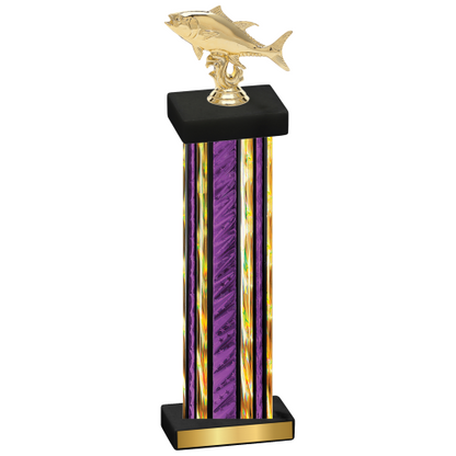 Single Purple Glacier Fishing Trophy