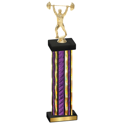 Single Purple Glacier Weights Trophy