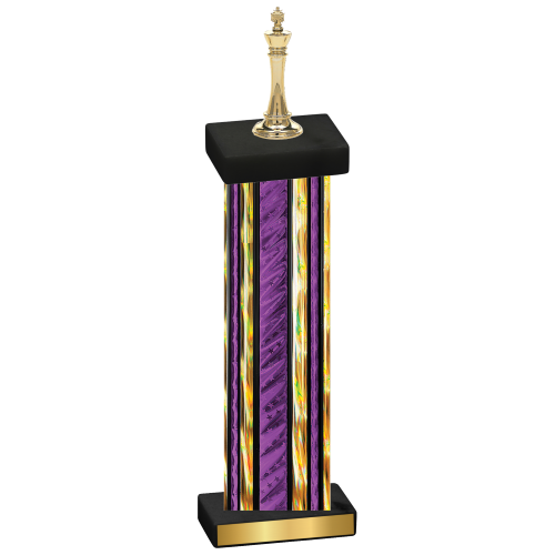 Single Purple Glacier Chess Trophy