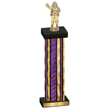 Single Purple Glacier Holiday Trophy