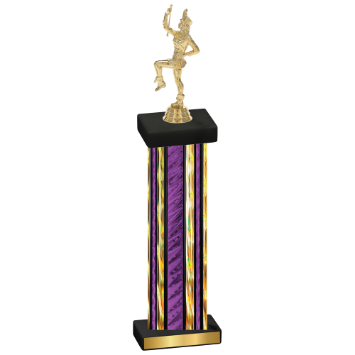 Single Purple Glacier Majorette Trophy