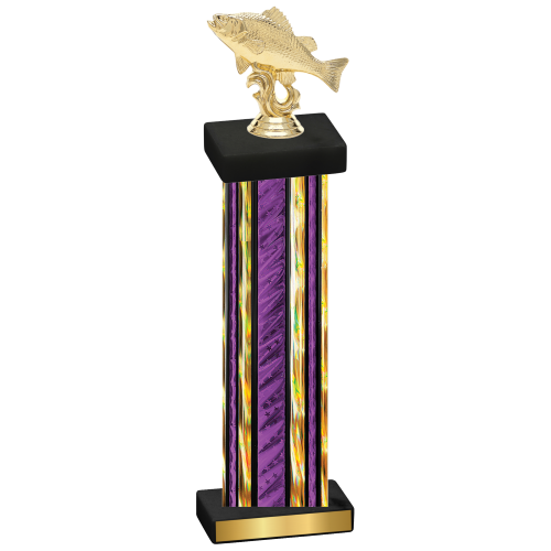 Single Purple Glacier Fishing Trophy