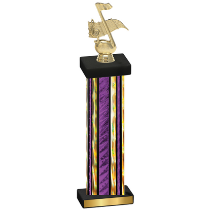 Single Purple Glacier Music Trophy