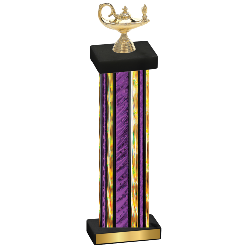 Single Purple Glacier Academics Trophy