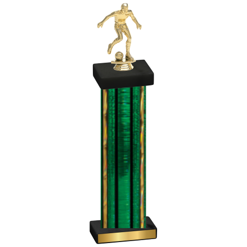 Single Green Glacier Soccer Trophy