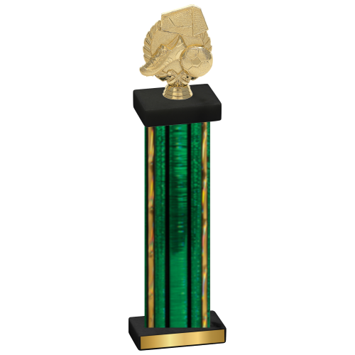 Single Green Glacier Soccer Trophy