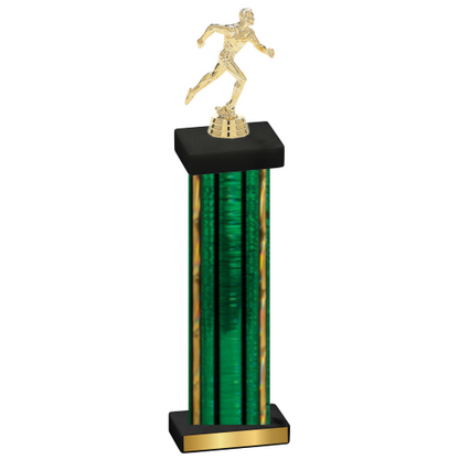 Single Green Glacier Running Trophy